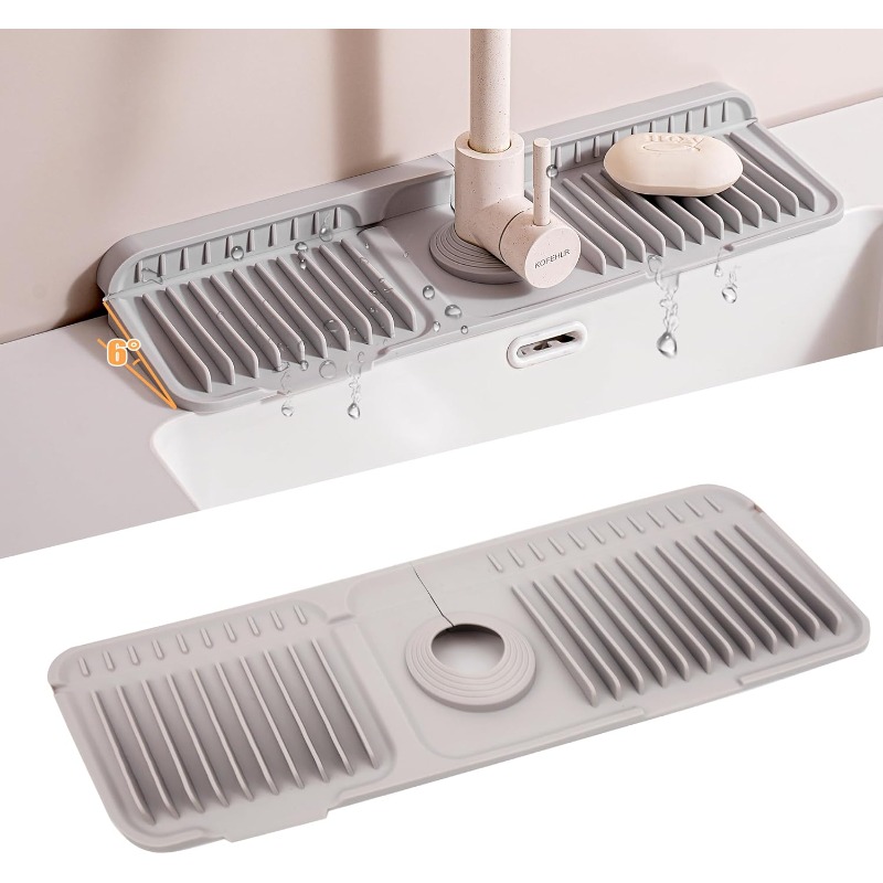 Escalator Cleaning Machine - Kitchen Silicone Faucet Splash Mat Foldable