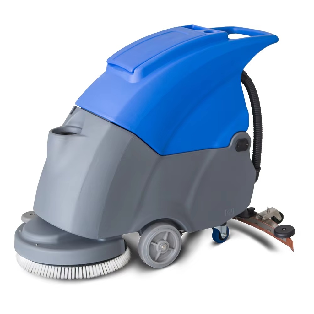Floor Scrubber Machine Walk Behind - Electric Walk-Behind Floor Scrubber, 24V Brush
