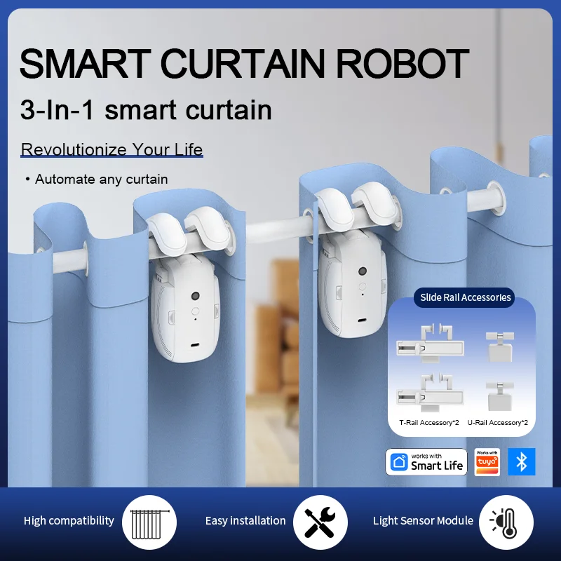 Window Cleaning Robot Automatic - Smart Bluetooth Curtain Robot Short Distance