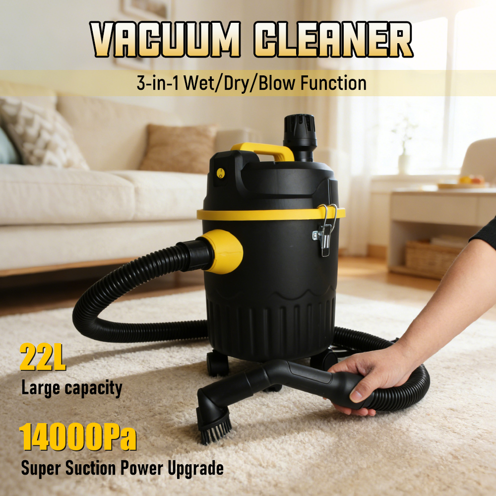 Industrial Vacuum Cleaner 3000W - 22L Wet And Dry Blowing 3