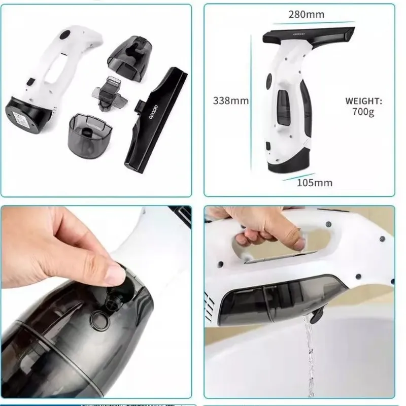 20W Cordless Automatic Glass C - Window Cleaning Robot Automatic 评论和价格