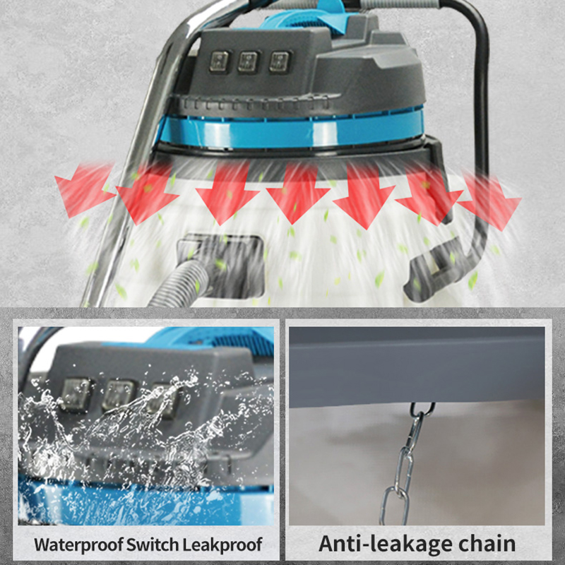 90L Vacuum Cleaner with 3 Moto - Industrial Vacuum Cleaner 3000W 评论和价格