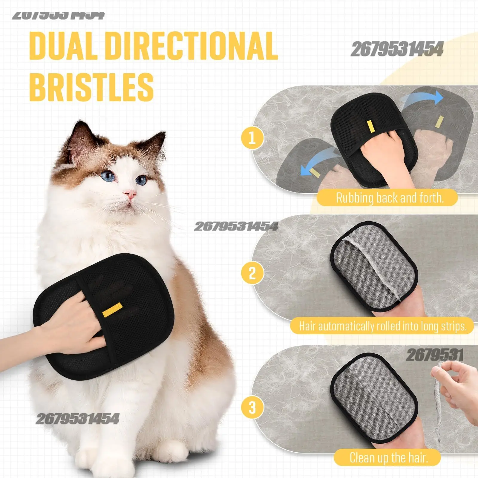 1/2PCS Pet Hair Remover Glove  - Carpet Extractor Machine 评论和价格
