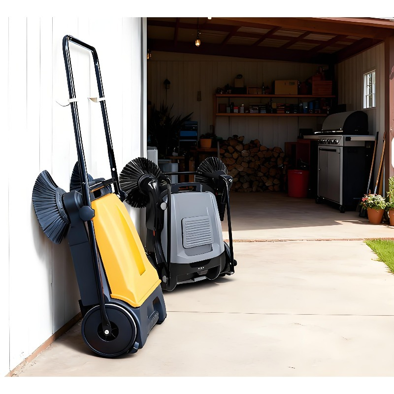 Walk Behind Hand Push Industri - Floor Sweeper Machine Manual 评论和价格