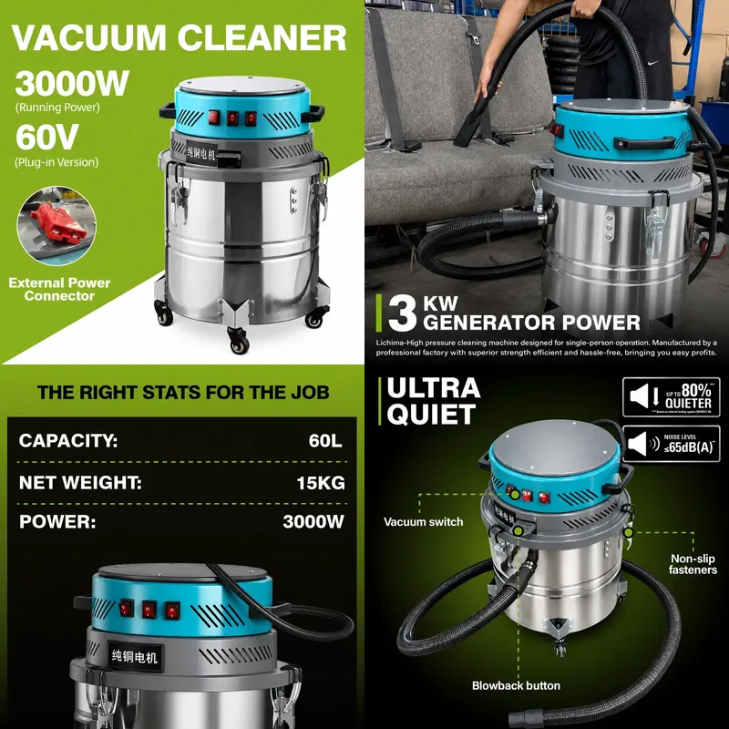 Low Noise Wet Dry Vacuum Clean - Wet Dry Vacuum 60L 评论和价格
