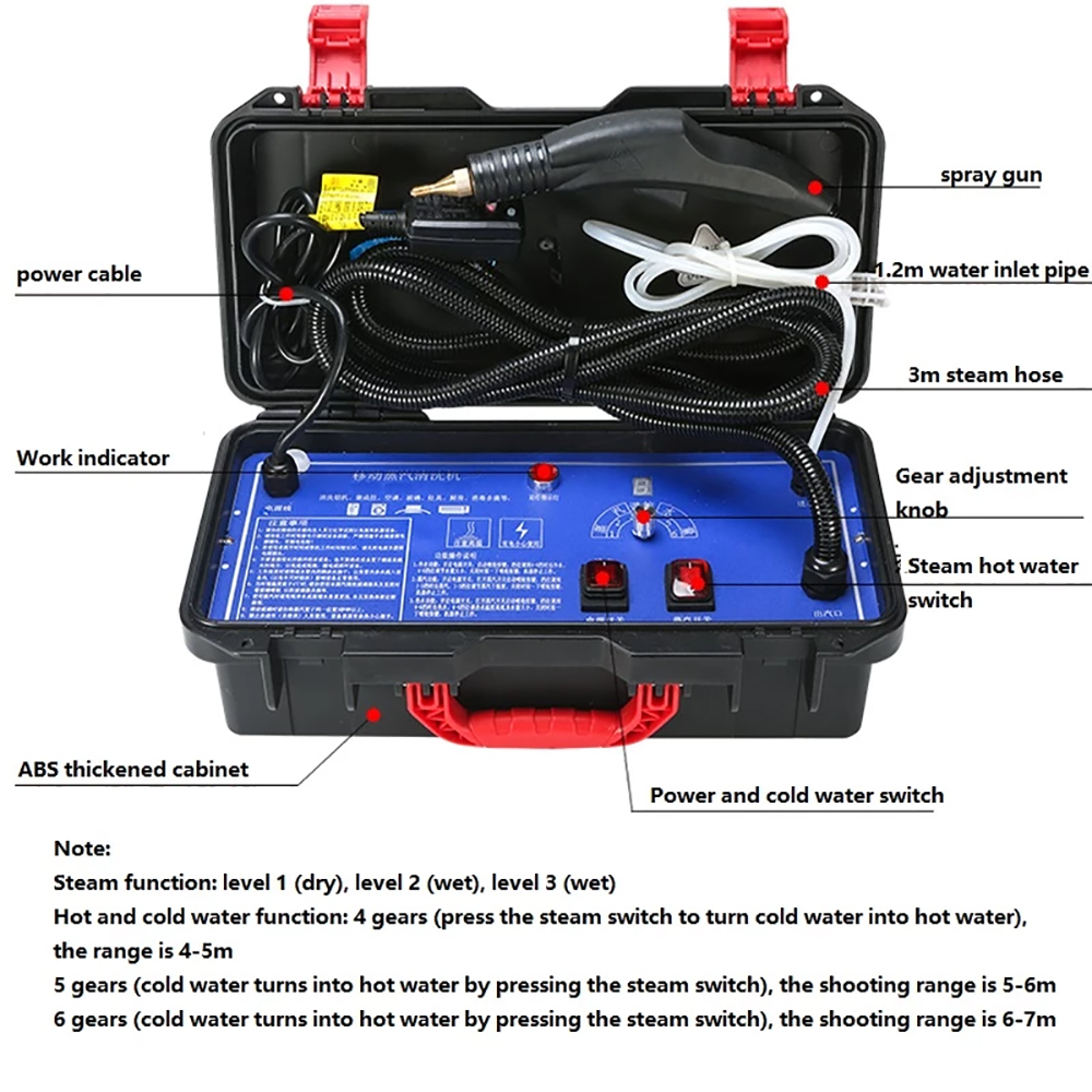 3000W Commercial Household Ste - Steam Cleaner Commercial 3000W 评论和价格