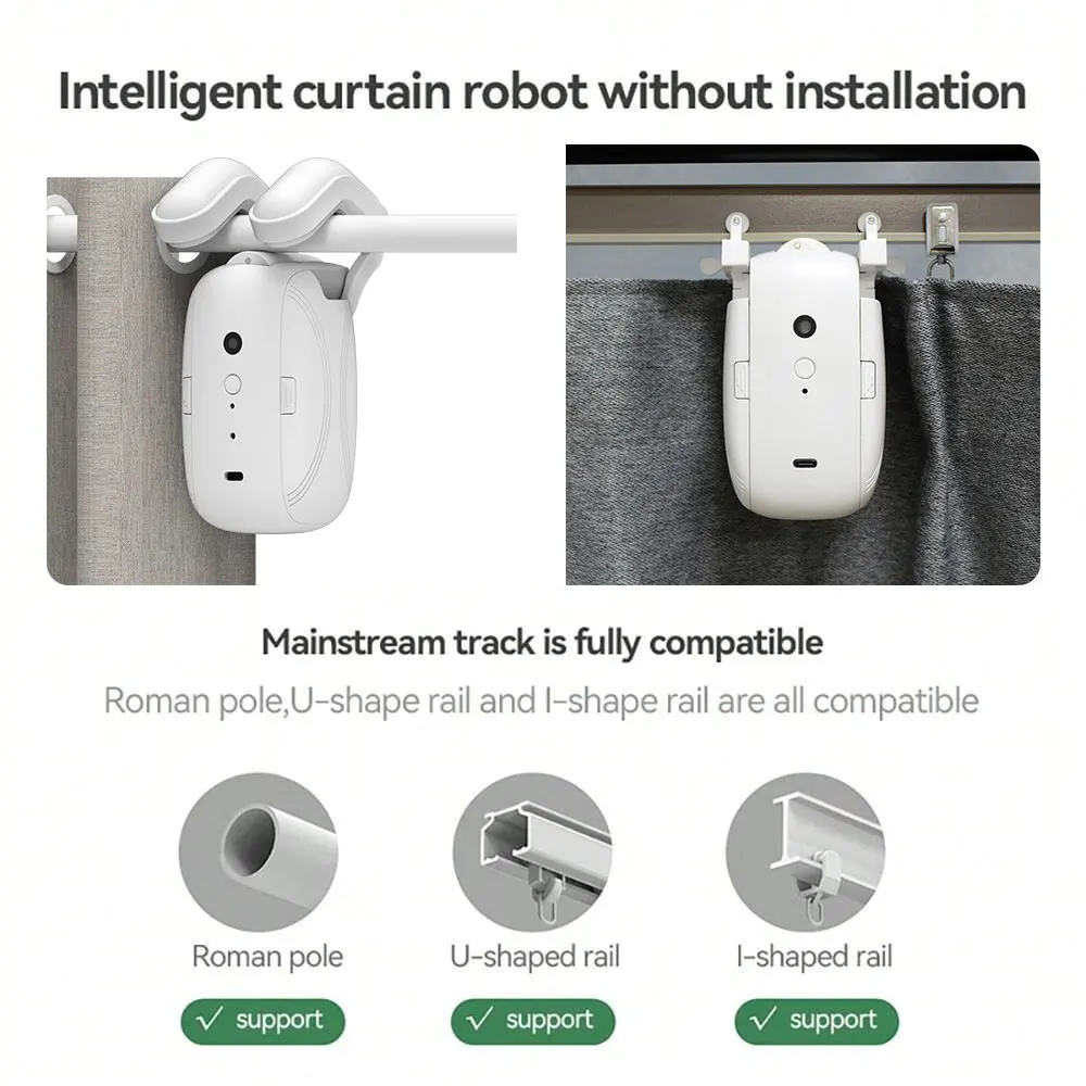 Smart Bluetooth Curtain Robot  - Window Cleaning Robot Automatic 评论和价格