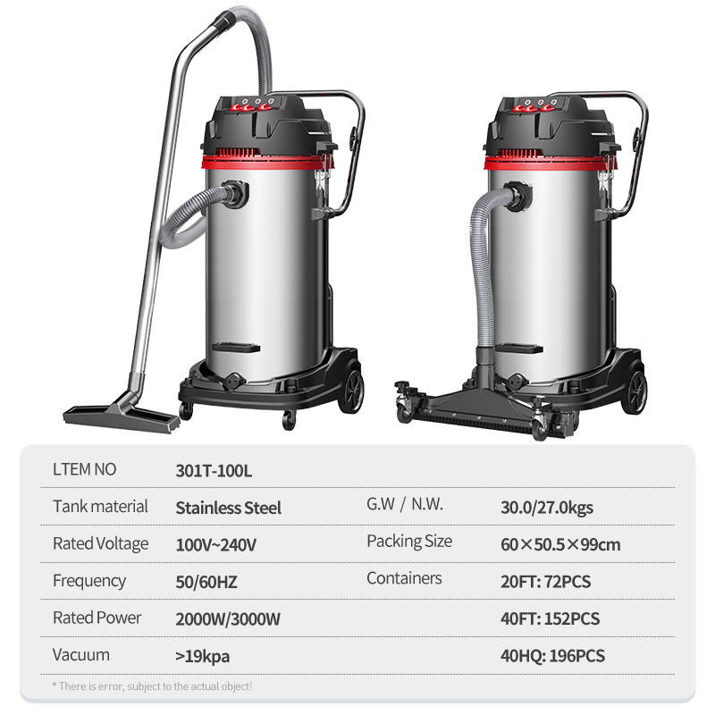 100L 3000W Industrial Wet Dry  - Industrial Vacuum Cleaner 3000W 评论和价格
