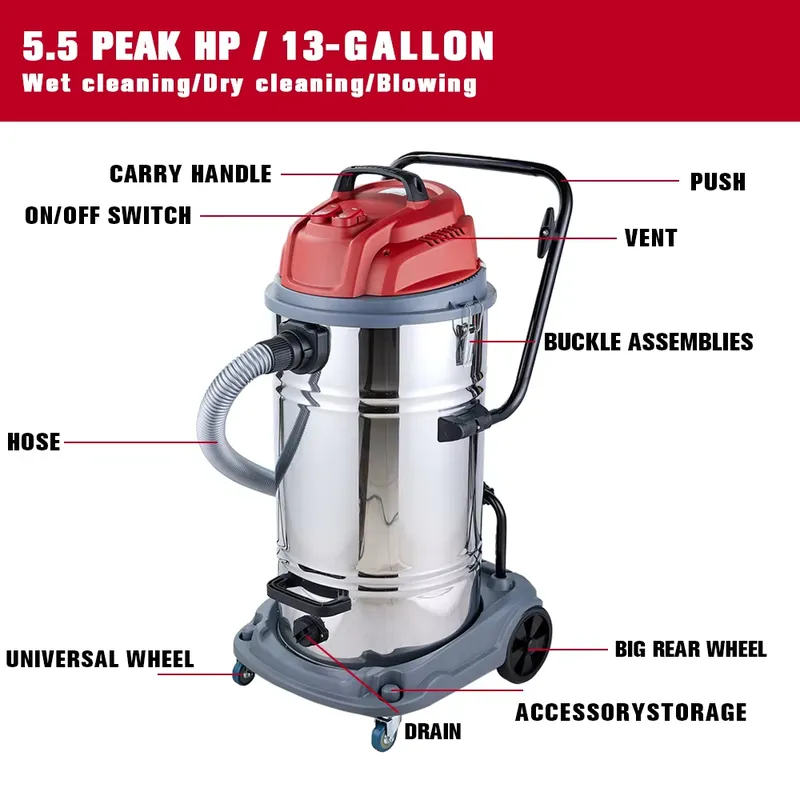 Dust Extraction 60L/15.85GAL 2 - Wet Dry Vacuum 60L 评论和价格
