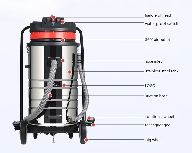 BF585-T 3000W 80L Industrial W - Industrial Vacuum Cleaner 3000W 评论和价格