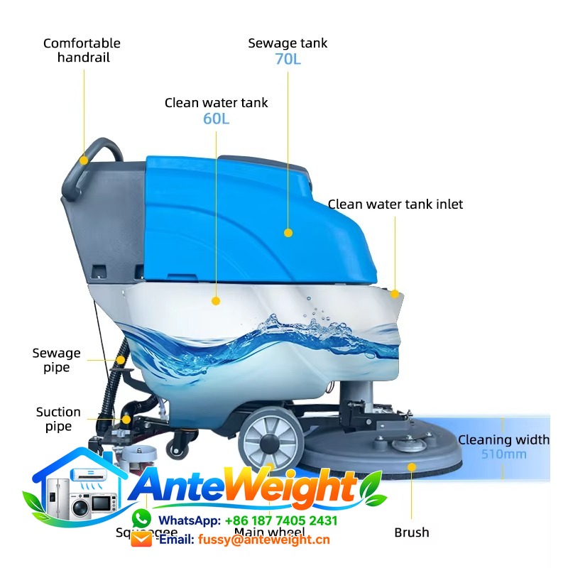 Industrial Walk-Behind Floor S - Floor Scrubber Machine Walk Behind 评论和价格