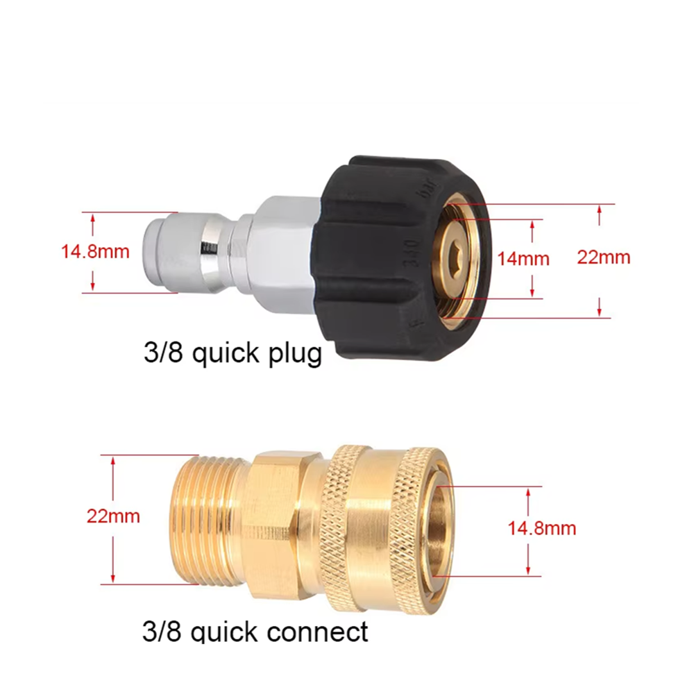 Brass M22 Female Swivel Quick  - Pressure Washer 3000Psi 评论和价格