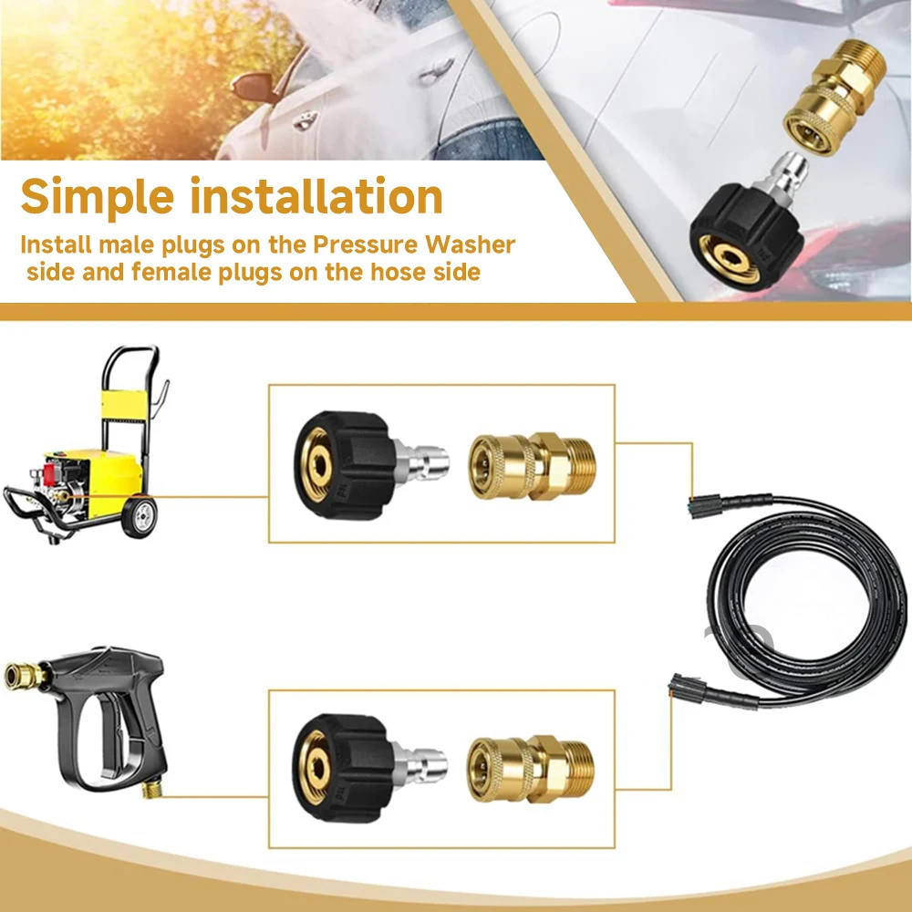 Brass M22 Female Swivel Quick  - Pressure Washer 3000Psi 评论和价格